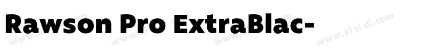 Rawson Pro ExtraBlac字体转换